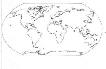 Printable Blank World Map Coloring Page - Coloring Home